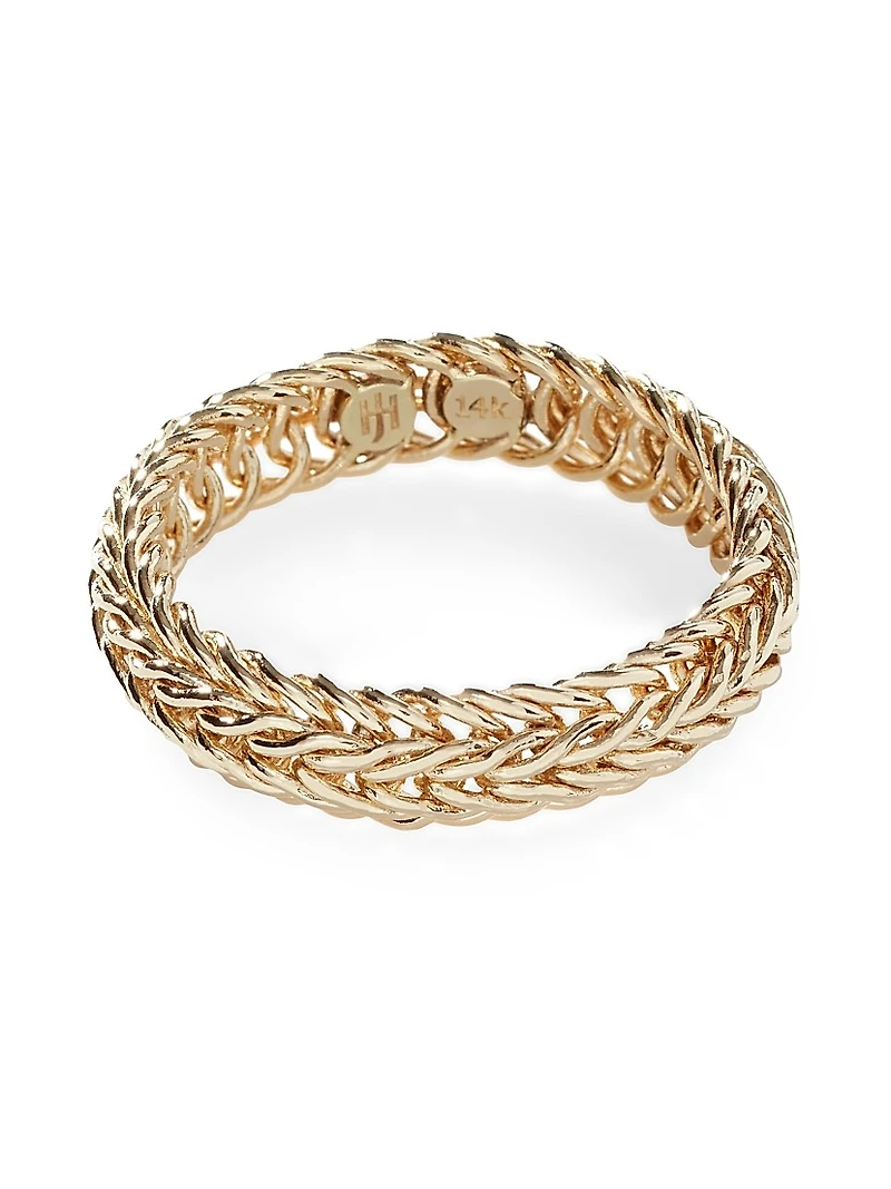 Kami 14K Yellow Gold Chain Ring