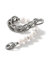 Asli Sterling Silver & 5MM Cultured Freshwater Pearl Extra Small Chain Bracelet