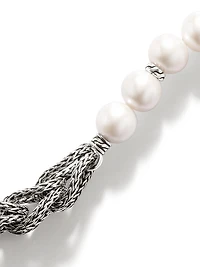 Asli Sterling Silver & 5MM Cultured Freshwater Pearl Extra Small Chain Bracelet