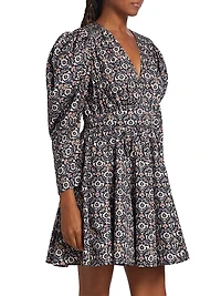 Ophelia Cotton Fit & Flare Minidress