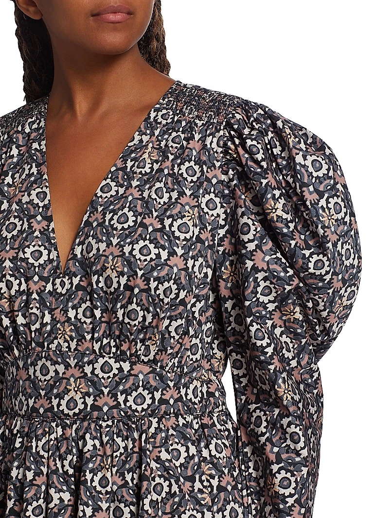 Ophelia Cotton Fit & Flare Minidress