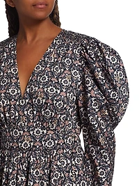 Ophelia Cotton Fit & Flare Minidress