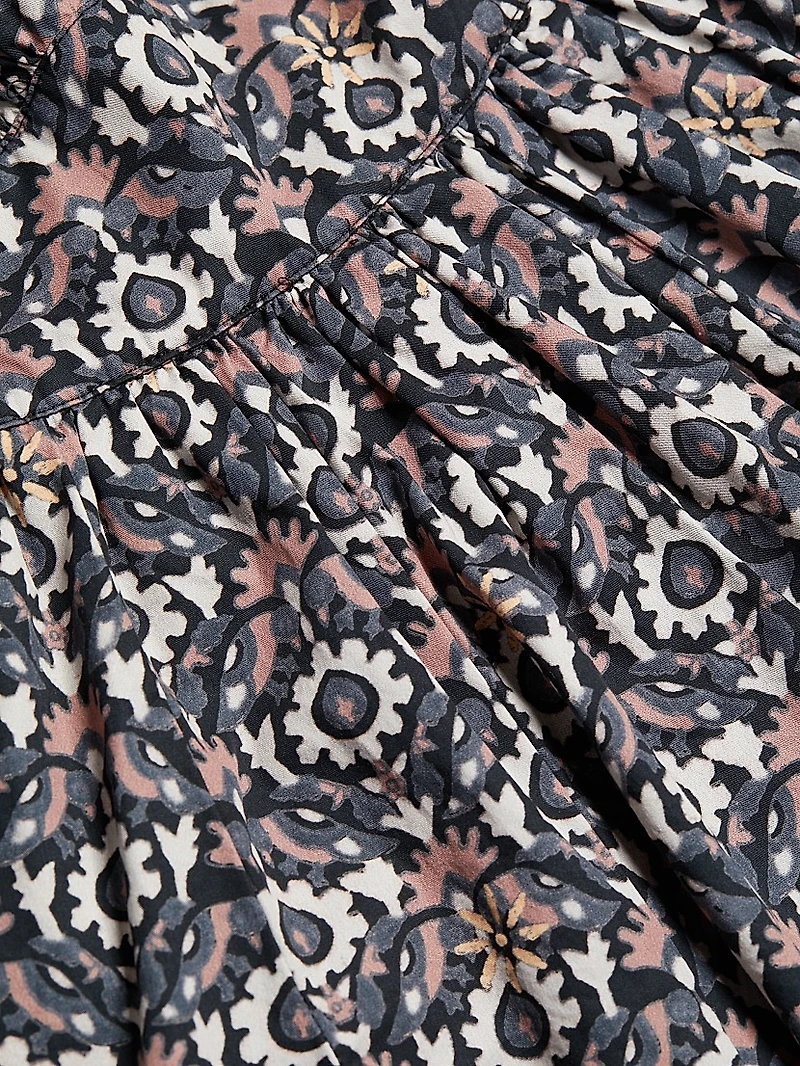 Ophelia Cotton Fit & Flare Minidress