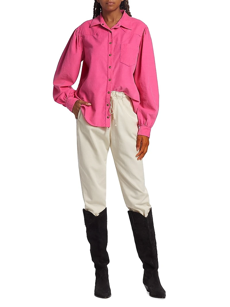 Wylan Cotton Corduroy Western-Style Shirt