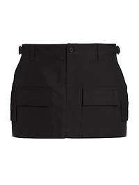 Cargo Buckle Miniskirt