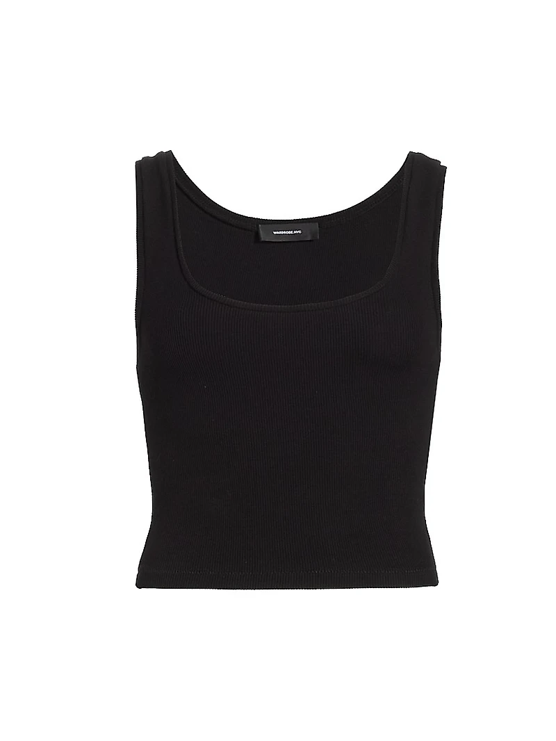 Scoopneck Rib-Knit Tank
