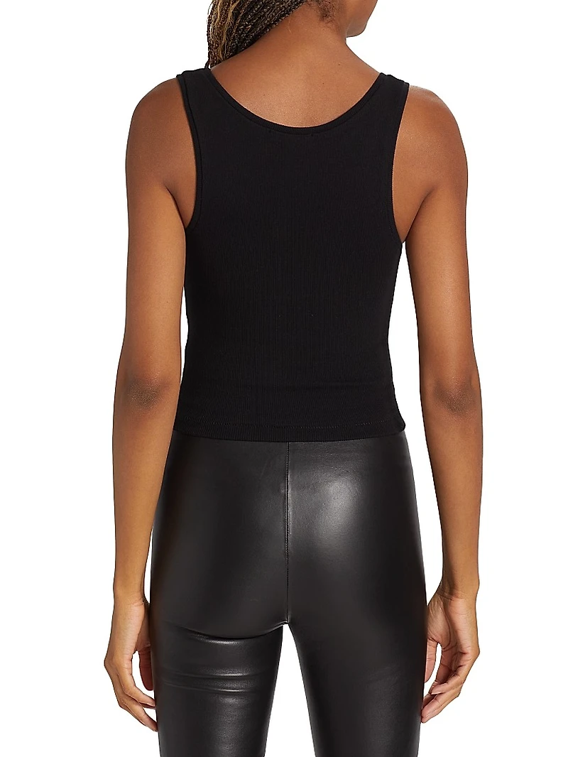 Scoopneck Rib-Knit Tank