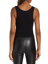 Scoopneck Rib-Knit Tank