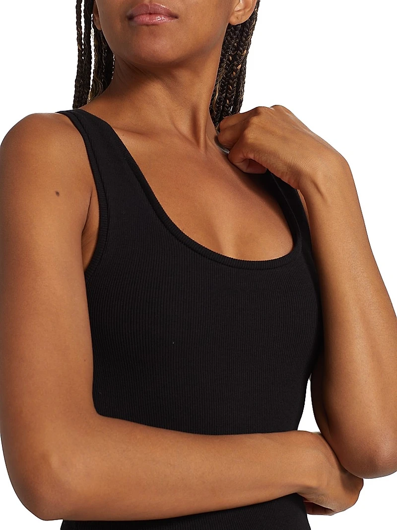 Scoopneck Rib-Knit Tank