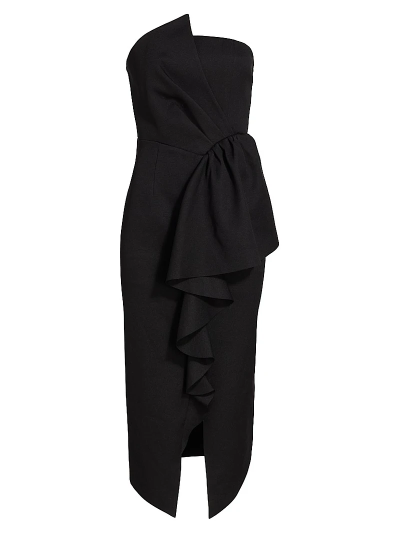 Reception Ruffled Cocktail Dress