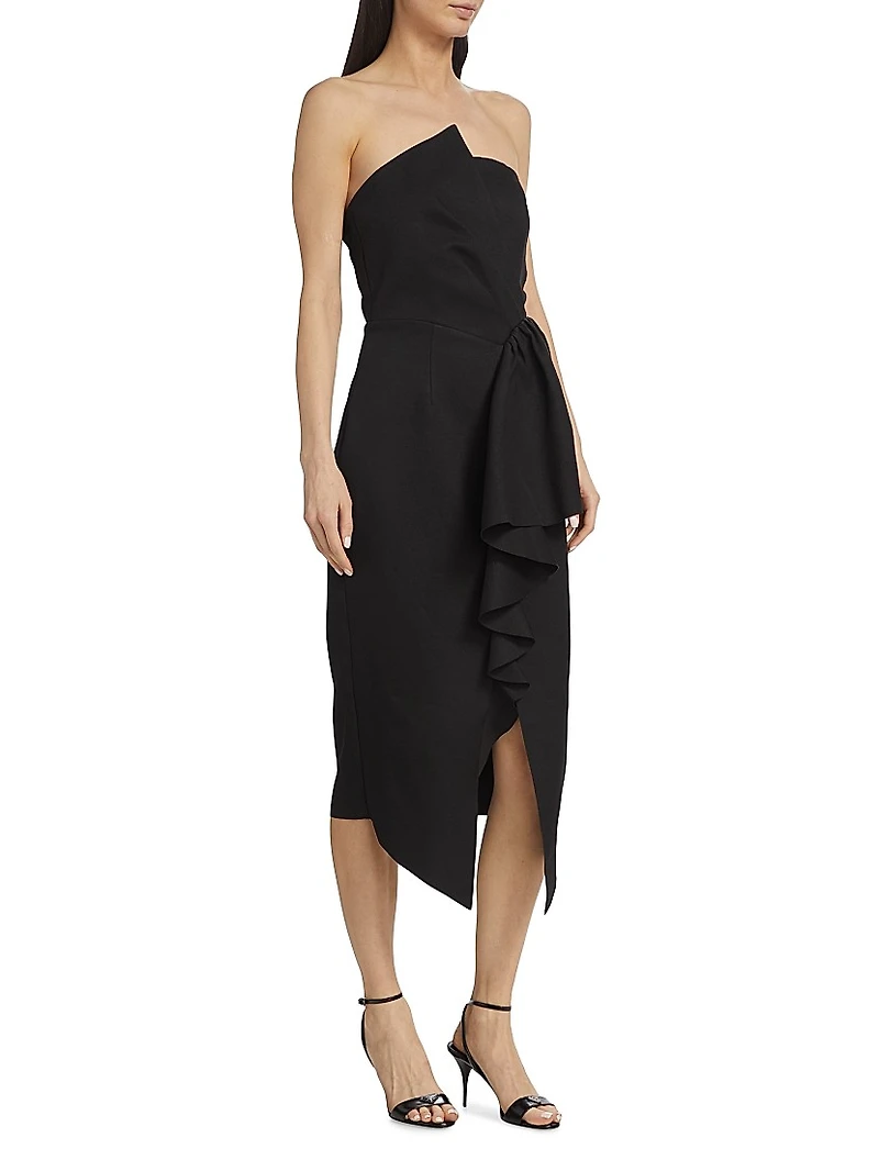 Reception Ruffled Cocktail Dress