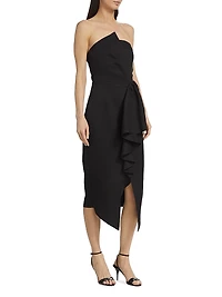 Reception Ruffled Cocktail Dress