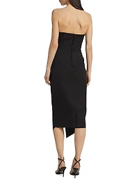 Reception Ruffled Cocktail Dress