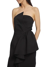 Reception Ruffled Cocktail Dress