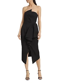 Reception Ruffled Cocktail Dress