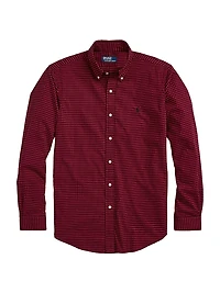 Sanded Cotton Twill Button-Down