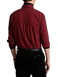 Sanded Cotton Twill Button-Down