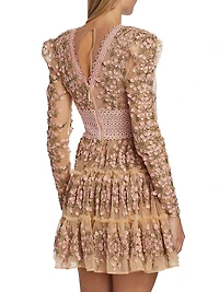 Megan Floral Crochet Lace Minidress