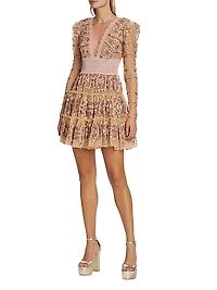 Megan Floral Crochet Lace Minidress