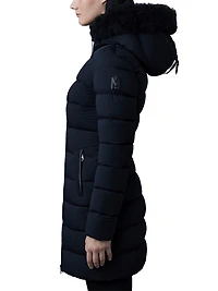 Calla Shearling-Embellished Down Coat