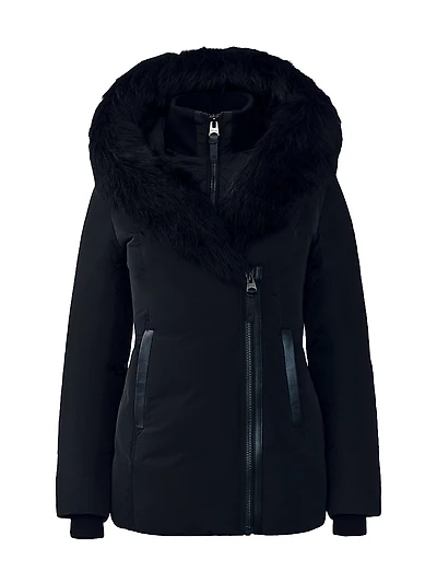 Adali Shearling-Trimmed Down Coat