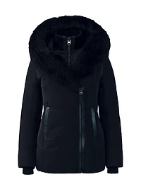 Adali Shearling-Trimmed Down Coat