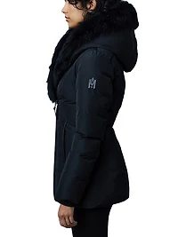 Adali Shearling-Trimmed Down Coat