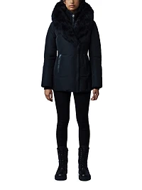 Adali Shearling-Trimmed Down Coat