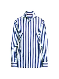 Capri Striped Button-Up Shirt