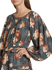 Opal Floral Blouson Top