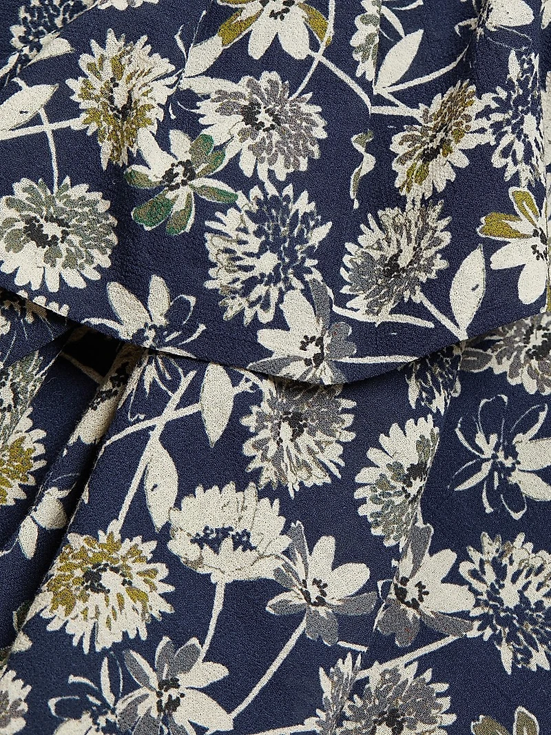 Zuri Draped Ruffle Miniskirt