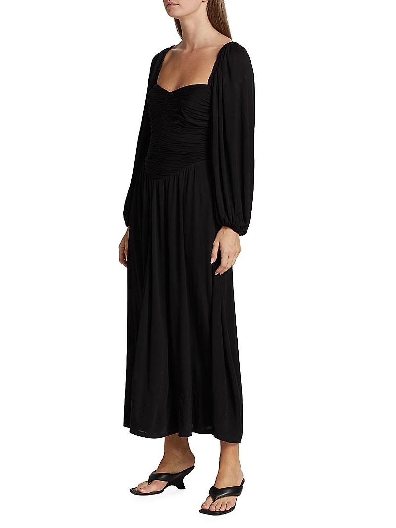Vivian Ruched Maxi Dress