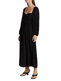 Vivian Ruched Maxi Dress