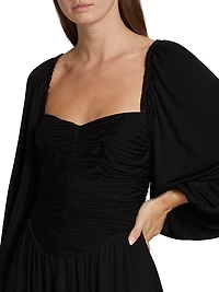Vivian Ruched Maxi Dress