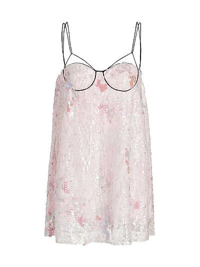 Ellen Sequin Slip Dress