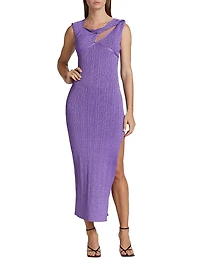 Sevrine Cutout Rib-Knit Maxi Dress