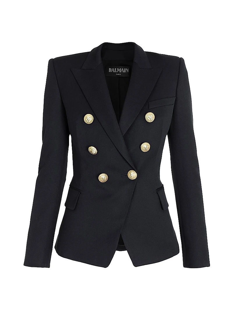 Double-Breasted Wool Jacket