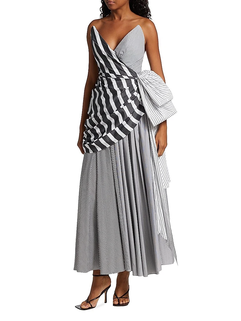 Strapless Draped Gown