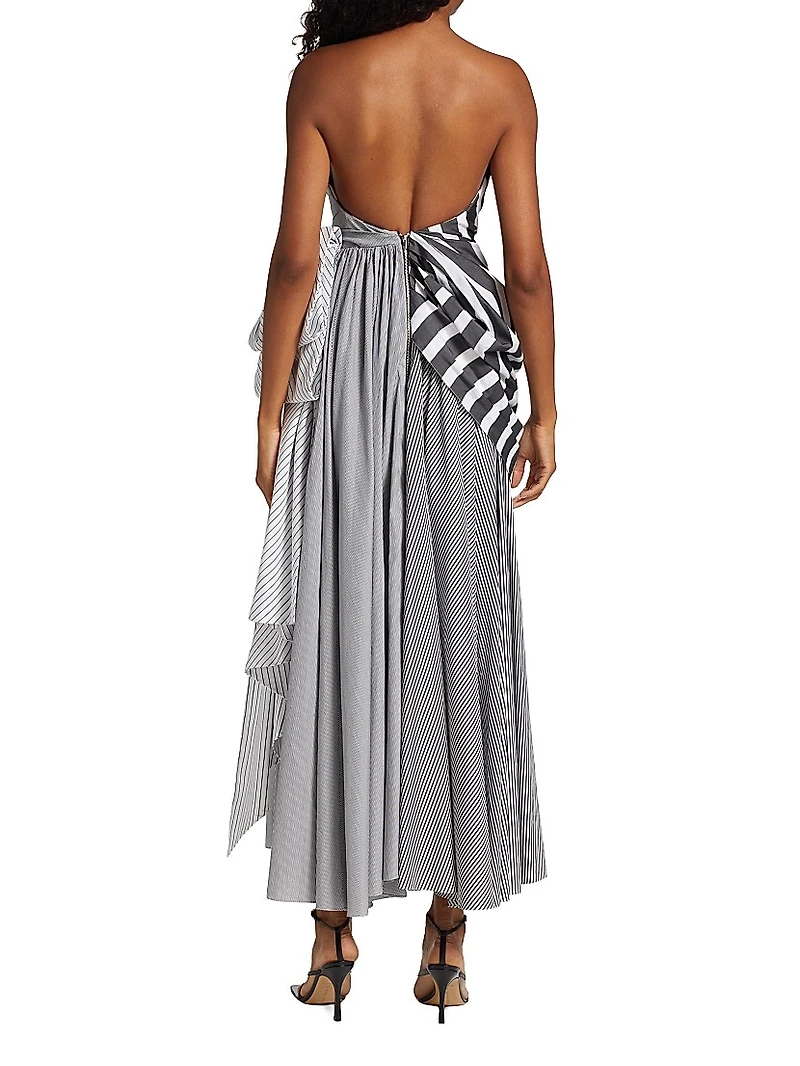 Strapless Draped Gown