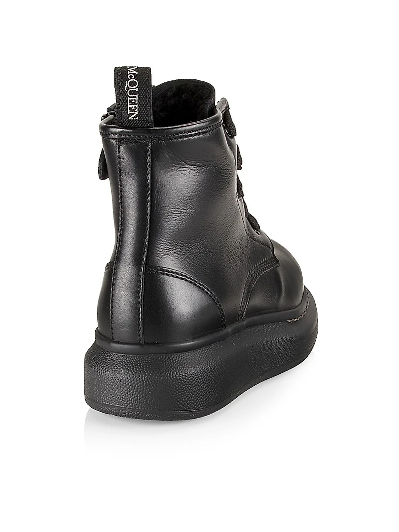 Little Kid's & Leather Lace-Up Boots