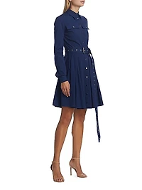 Cargo Belted Shirtdress