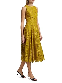 Lace Sleeveless Midi-Dress