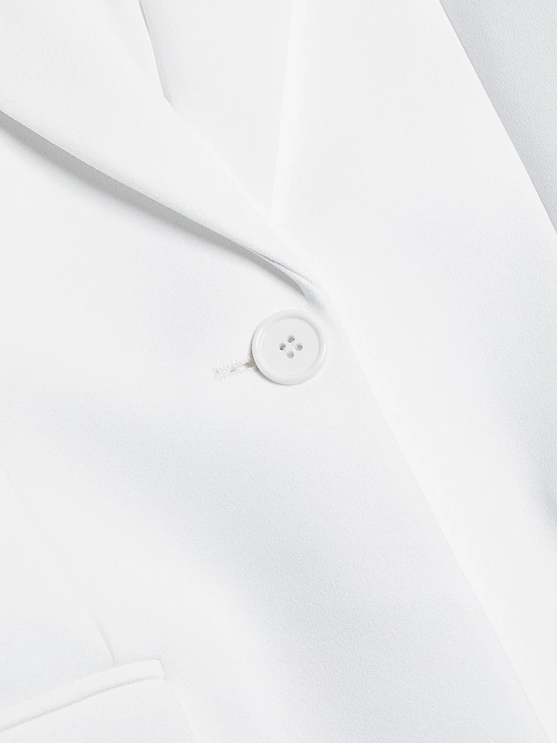 Cate Ruched-Sleeve Blazer