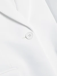 Cate Ruched-Sleeve Blazer