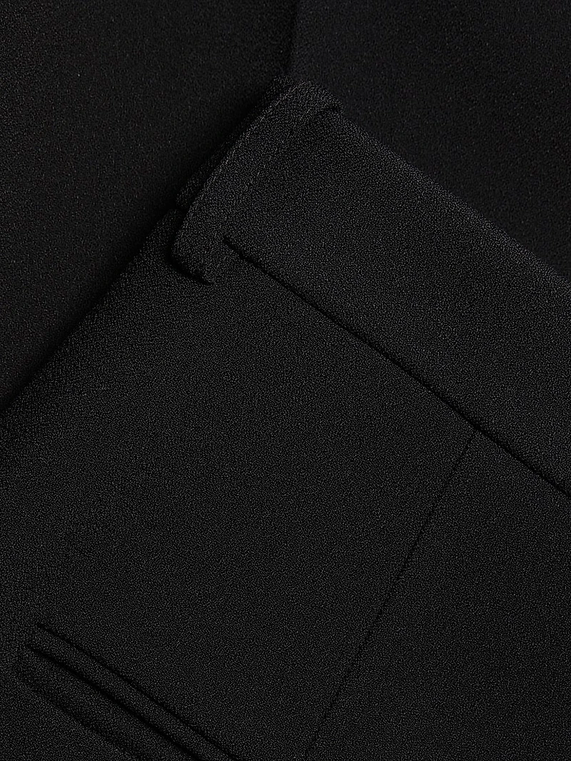 Samantha Pleated Straight-Leg Pants