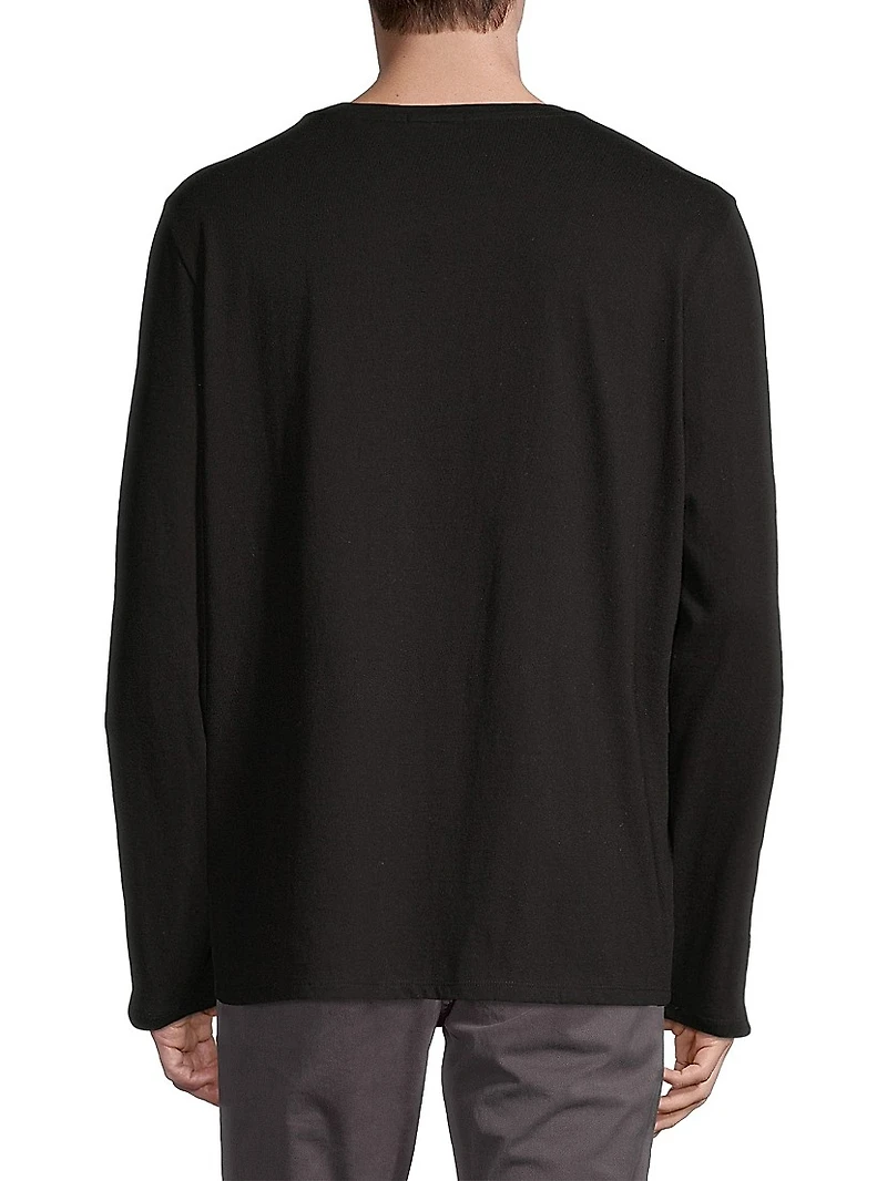 Oversized Long-Sleeve Cotton Tee