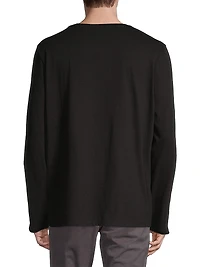 Oversized Long-Sleeve Cotton Tee