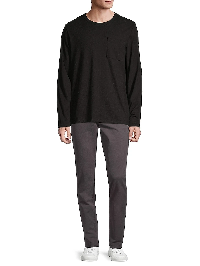 Oversized Long-Sleeve Cotton Tee