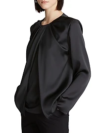 Presley Draped Satin Top