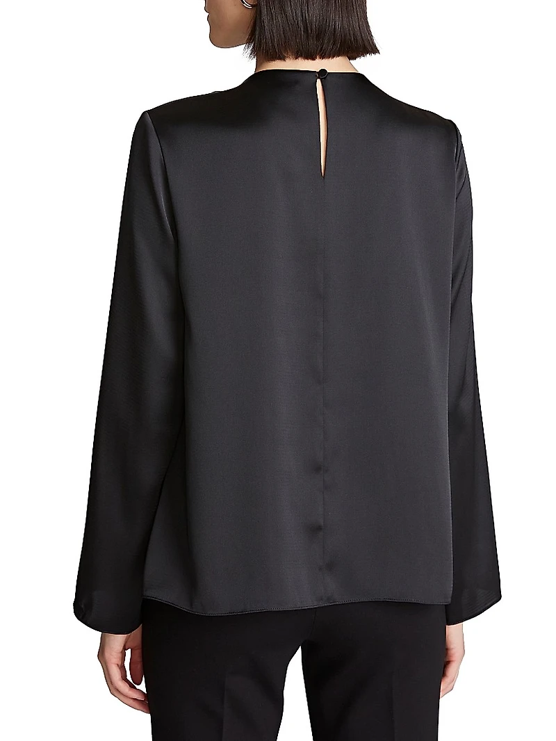 Presley Draped Satin Top